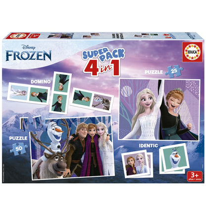 Puzzle Educa Superpack 4 em 1 Frozen