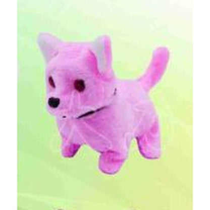 Cão de Peluche de Orelhas Bicudas com Música - Lilás
