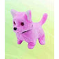 Cão de Peluche de Orelhas Bicudas com Música - Lilás