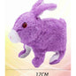 Coelho de Peluche de Pelo Liso com Música - Roxo
