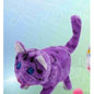 Gato Eletrónico de Peluche que Anda para a Frente e para Trás - Roxo