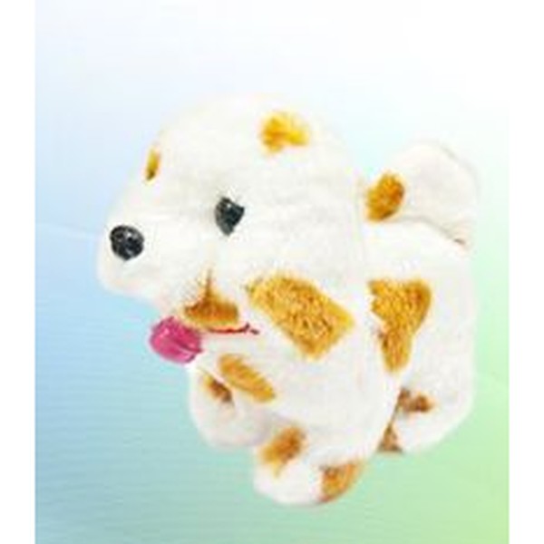 Cão de Peluche com Música (Modelo 1) - Bege e Branco