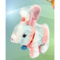 Coelho de Peluche com Música - Branco e Rosa
