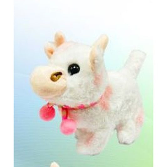 Vaca de Peluche com Música - Branca e Rosa