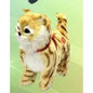 Gato Grande de Peluche com Música - Tigrado Laranja