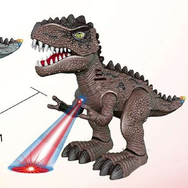 Dinossauro Eletrónico com Luz e Som - Castanho