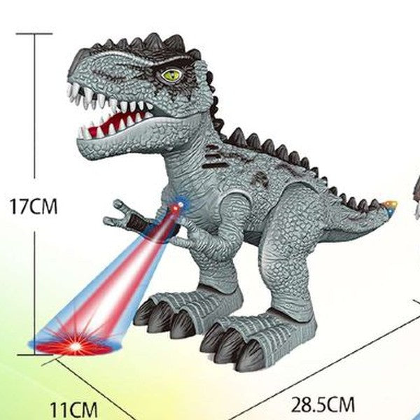 Dinossauro Eletrónico com Luz e Som - Cinzento