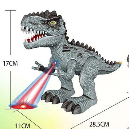 Dinossauro Eletrónico com Luz e Som - Cinzento