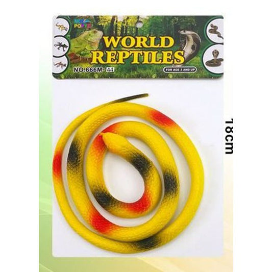 Serpente de Plástico 100 cm - Amarela