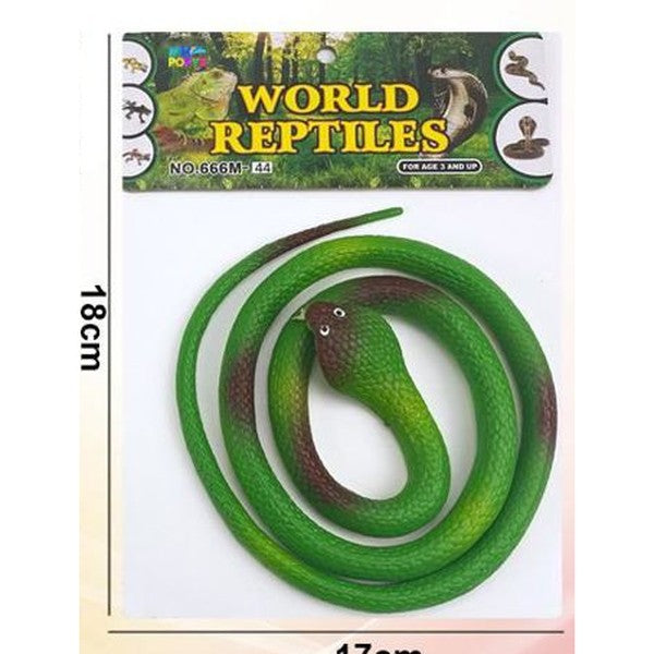 Serpente de Plástico 100 cm - Verde
