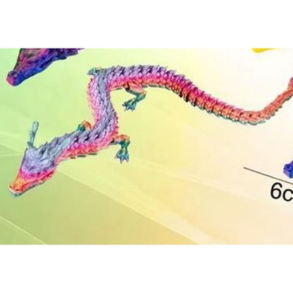 Dragão Chinês 3D 45 cm - Rosa e Azul