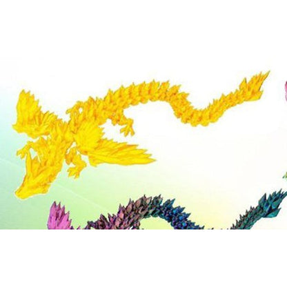 Dragão Voador 3D 38 cm - Amarelo