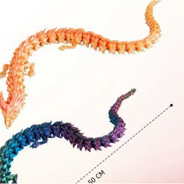 Dragão 3D 50 cm - Laranja