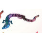 Dragão 3D 42 cm (Modelo 2) - Azul e Roxo