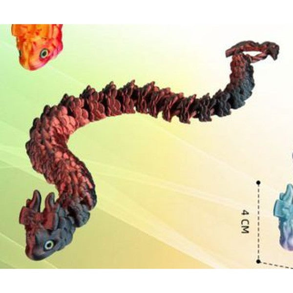 Serpente-Dragão 3D 47 cm - Escuro
