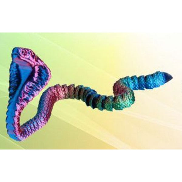 Naja 3D 37 cm - Azul e Rosa