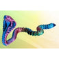 Naja 3D 37 cm - Azul e Rosa