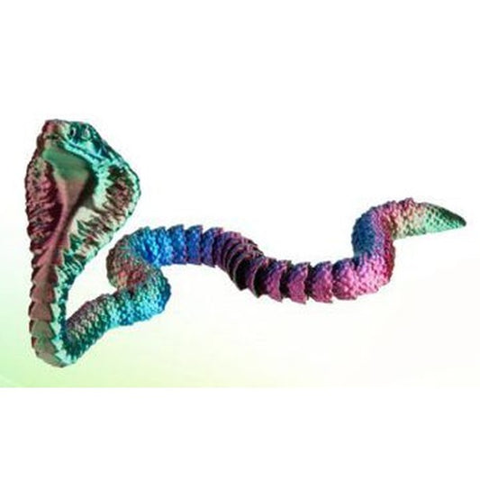 Naja 3D 37 cm - Verde e Azul
