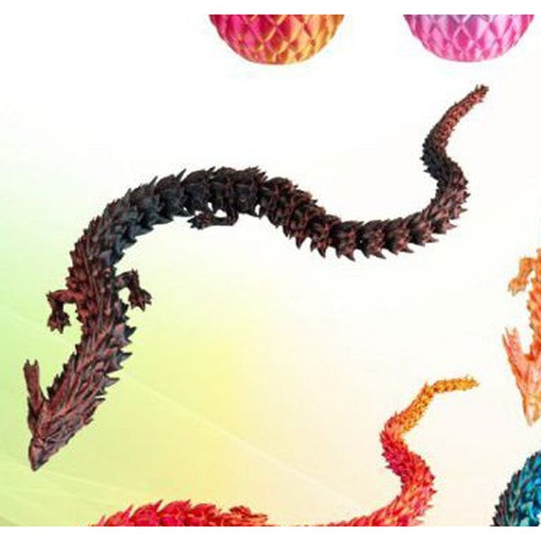 Dragão 3D 50 cm com Ovo - Escuro