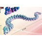 Serpente 3D 47 cm com Ovo de Dragão - Azul Claro