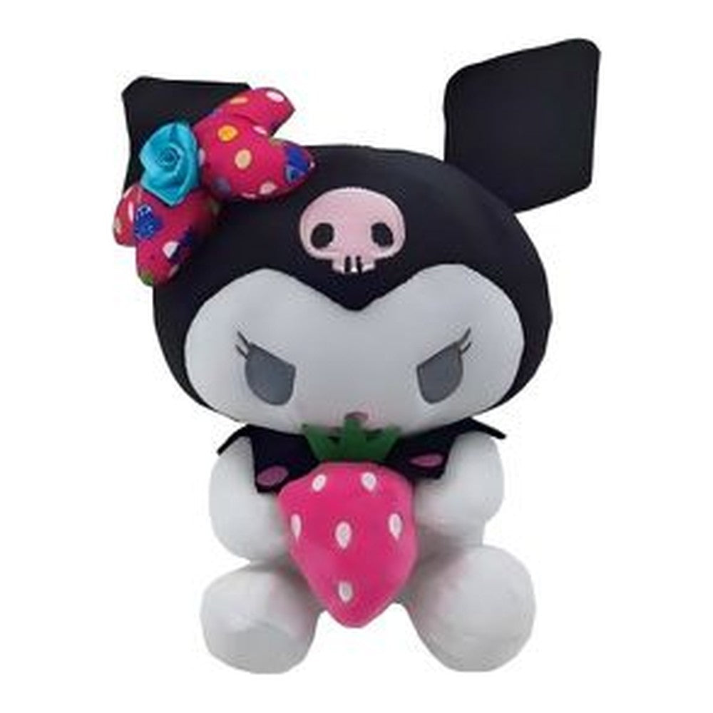 Peluche Kuromi 30CM - c/ Morango Rosa