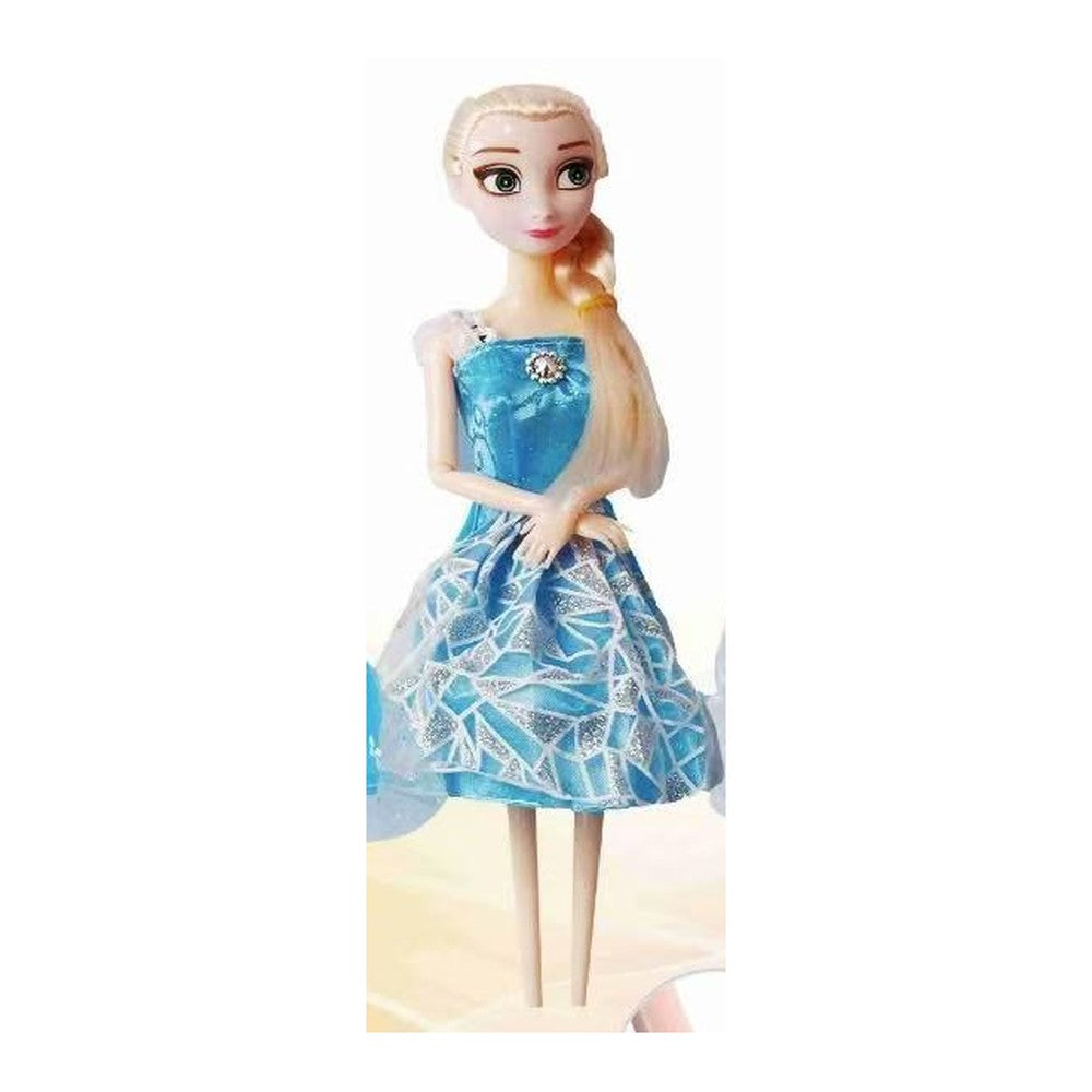 Boneca "Barbie" 32.5 x 16 Cm - Vestido Gelo