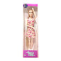 Boneca Fashion - Vestido Floral Vermelho