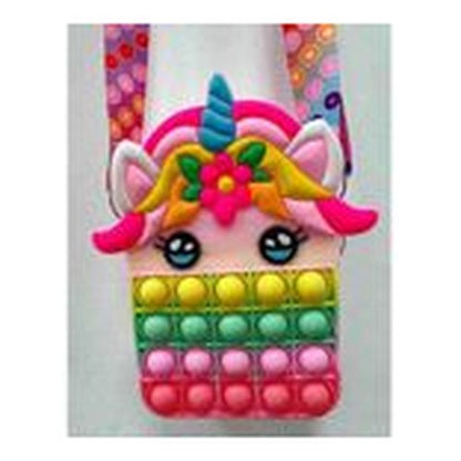 Bolsa Bubble Unicórnio - Rosa