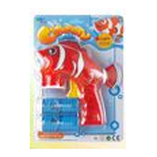 Pistola Automática de Bolhas de Sabão Peixe - Vermelho