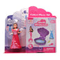 Boneca Sereia c/ Muda de Roupa e Acessórios 19 x 14 Cm - Vermelho