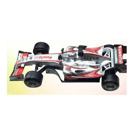 Carro de Fórmula 1 de Fricção com Luz - Branco