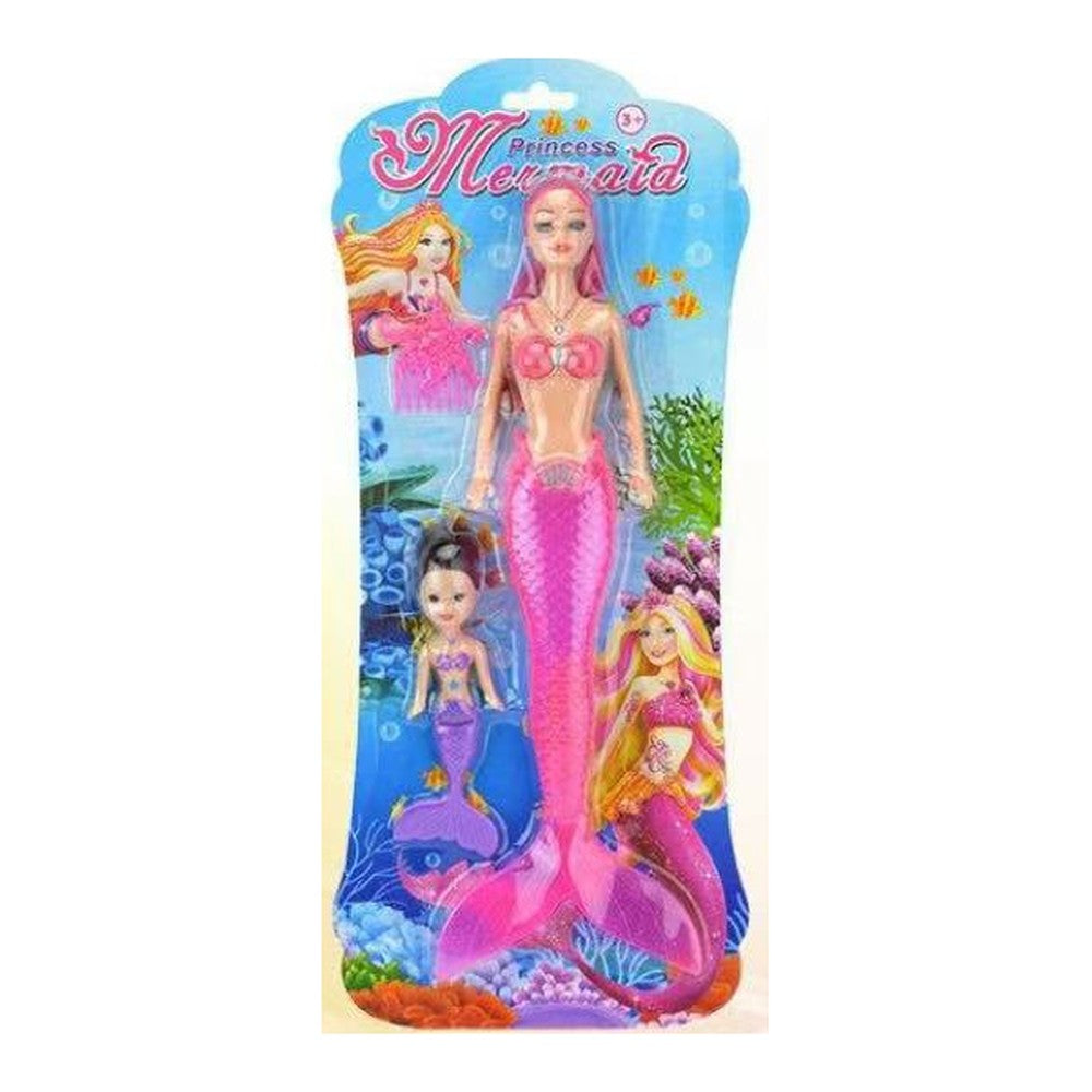Boneca Sereia c/ Luz 34 Cm Altura - Rosa