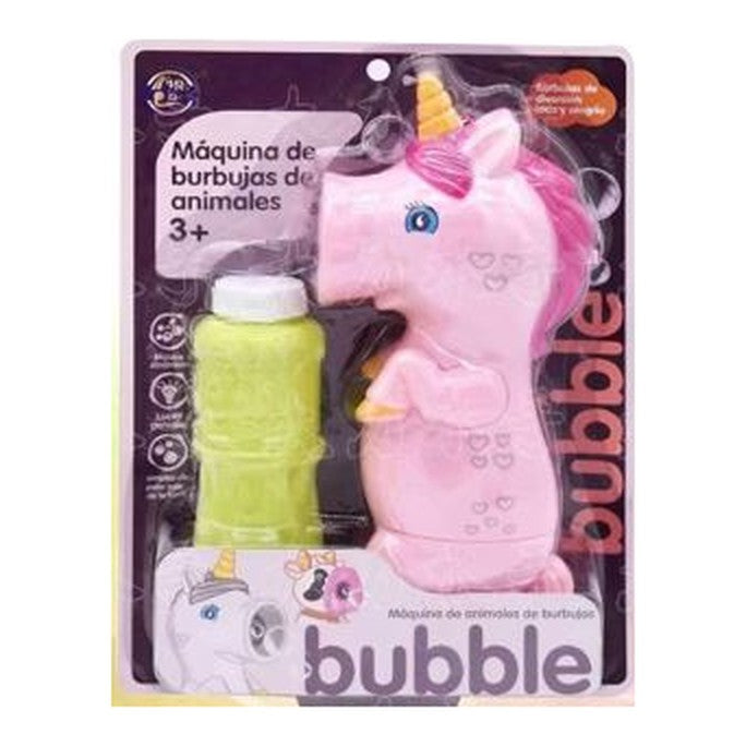 Máquina de Bolhas de Sabão Unicórnio - Rosa