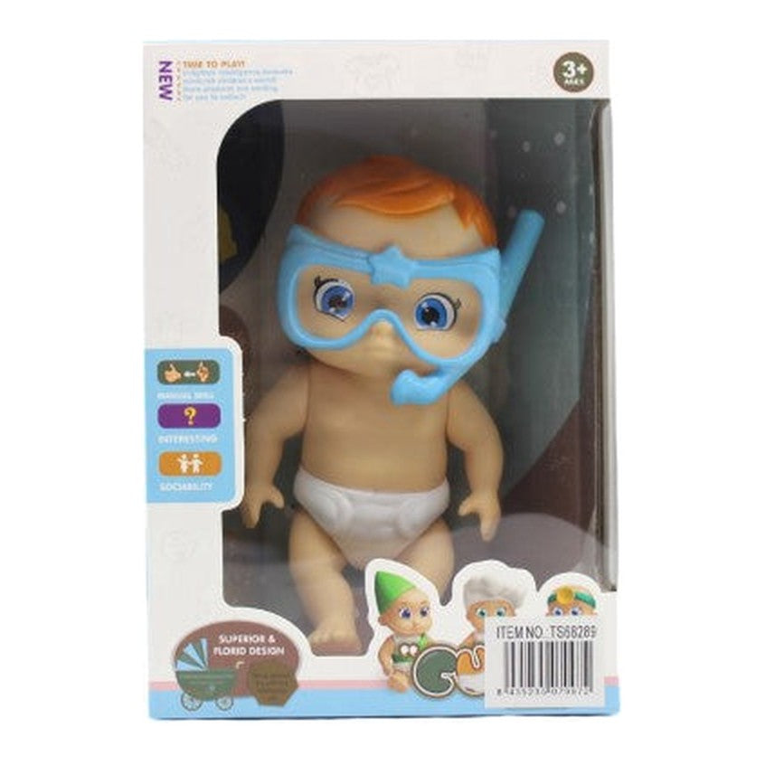Boneco Bebé Profissões - Mergulhador
