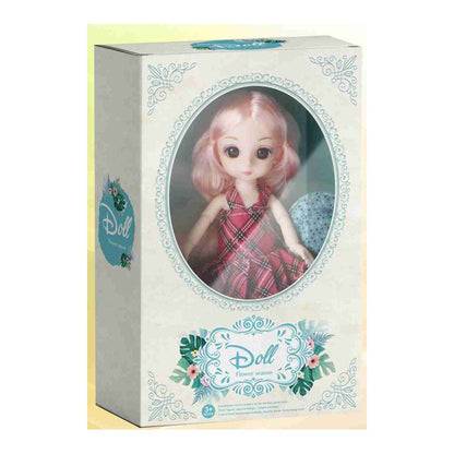 Boneca Fashion 15 Cm Altura - Vermelho