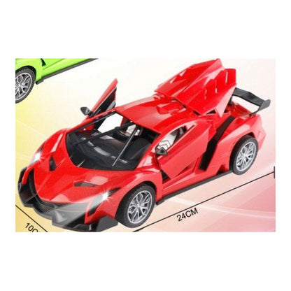 Carro Telecomandado Lamborghini Veneno 1:18 5 Canais com Portas Abertas - Vermelho