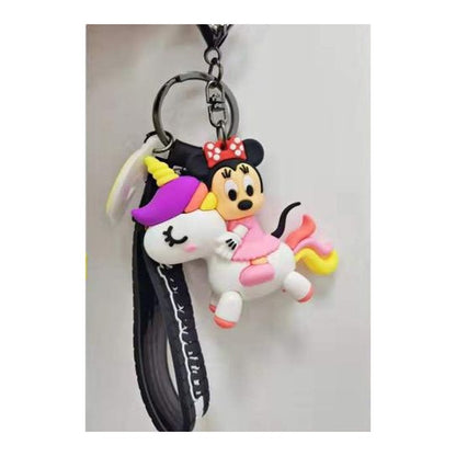 Porta-Chaves Unicórnio com Personagem - c/ Minnie