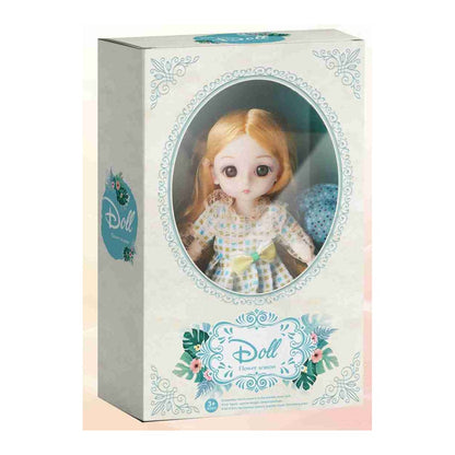 Boneca Fashion 15 Cm Altura - Xadrez