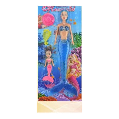 Boneca Sereia c/ Luz 34 Cm Altura - Azul