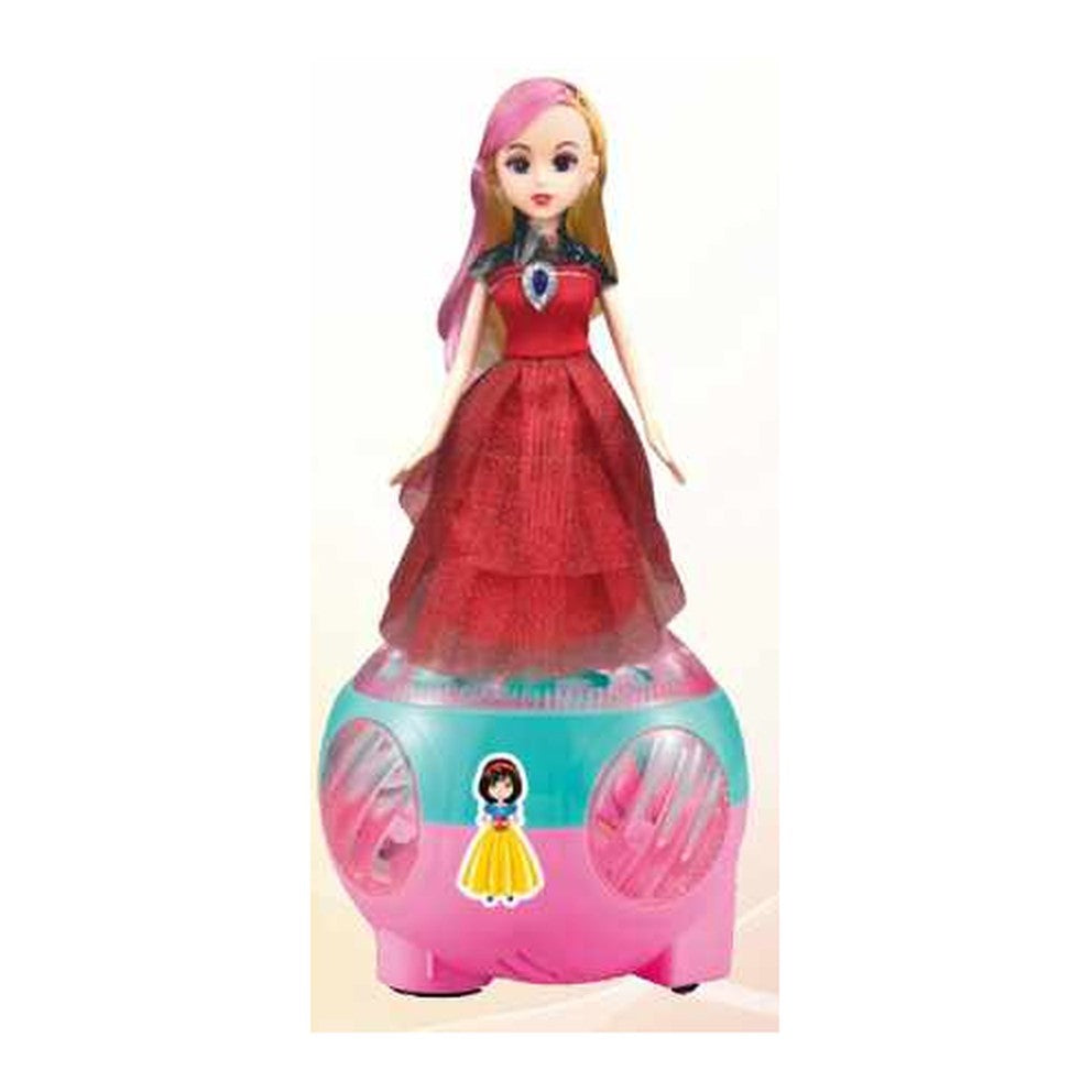Boneca Dançarina c/ Som e Luz 20 x 14 Cm - Vermelho