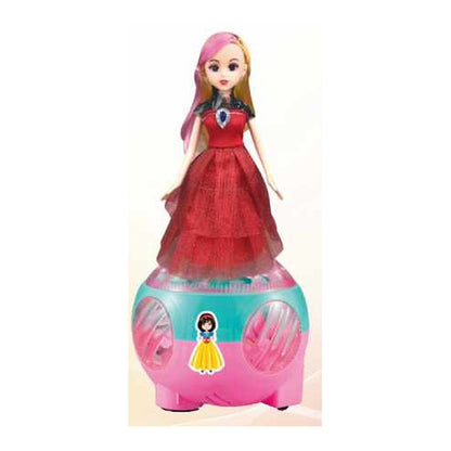 Boneca Dançarina c/ Som e Luz 20 x 14 Cm - Vermelho