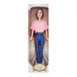 Boneca Fashion 30 Cm Altura - Casaco Rosa