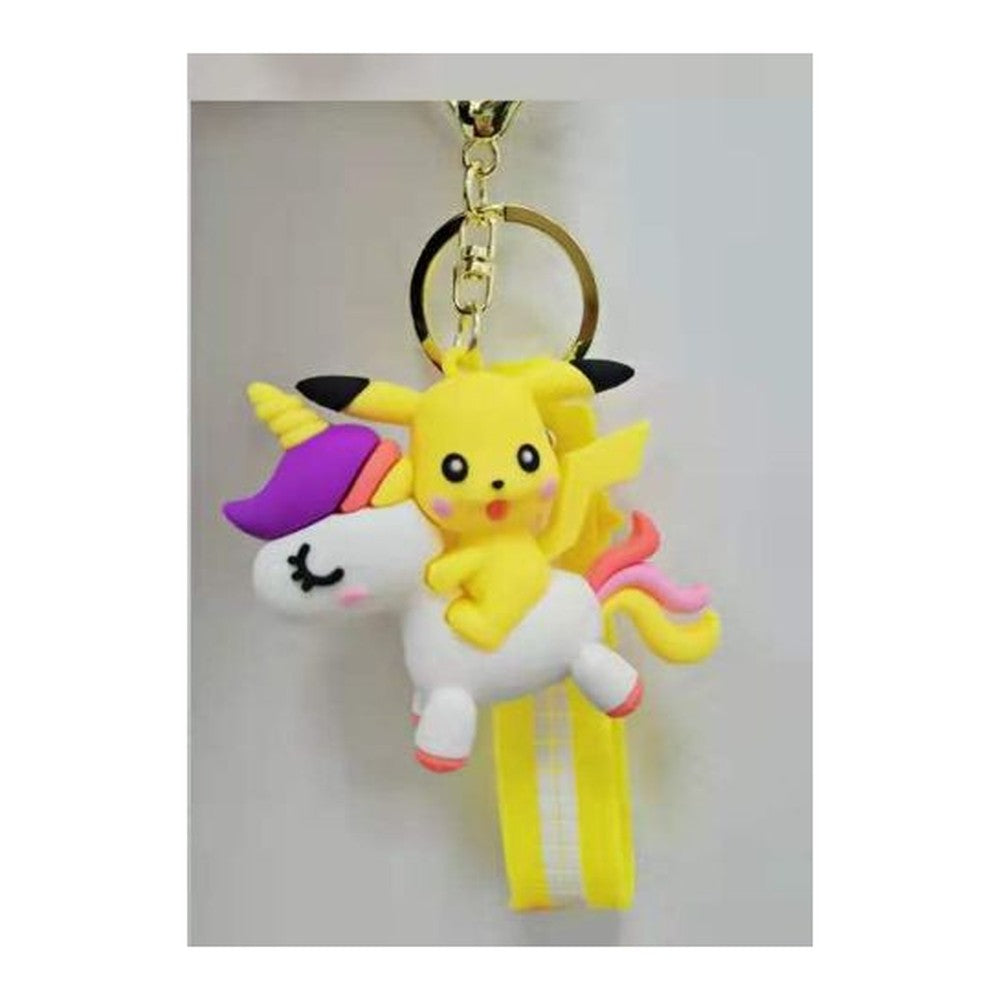 Porta-Chaves Unicórnio com Personagem - c/ Pikachu