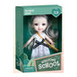 Boneca Escolar 15 Cm Altura - Preto e Branco