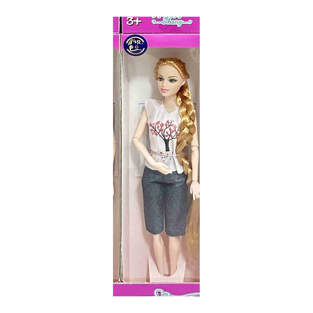 Boneca Fashion - T-shirt Branca