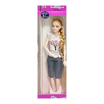 Boneca Fashion - T-shirt Branca