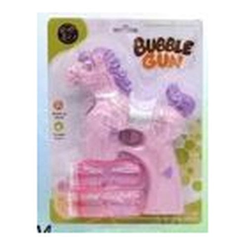 Pistola de Bolhas de Sabão Cavalo - Rosa