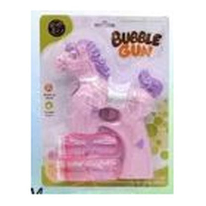 Pistola de Bolhas de Sabão Cavalo - Rosa