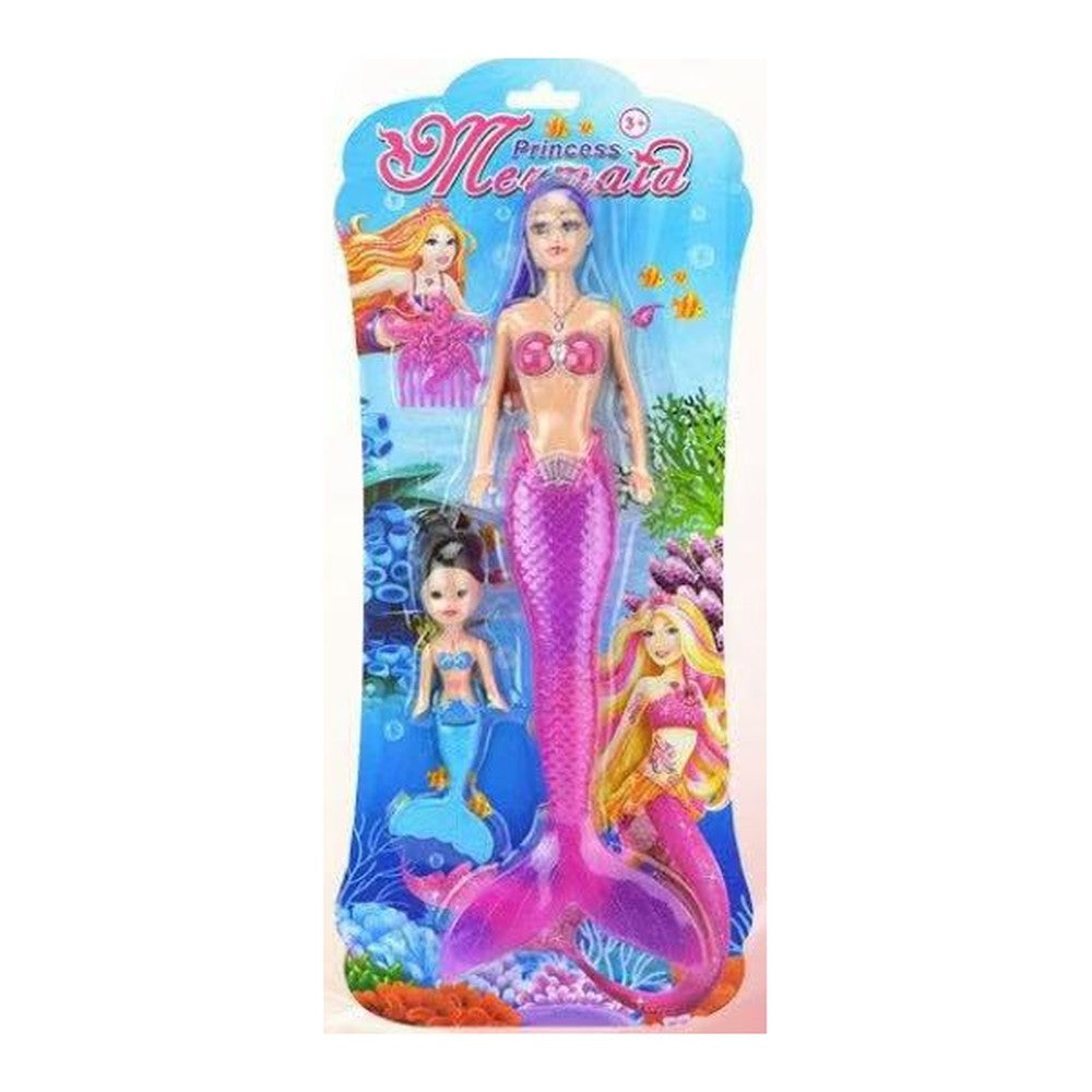 Boneca Sereia c/ Luz 34 Cm Altura - Lilás