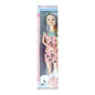 Boneca "Barbie" 32.5 x 41.5 Cm - Vestido Floral Rosa